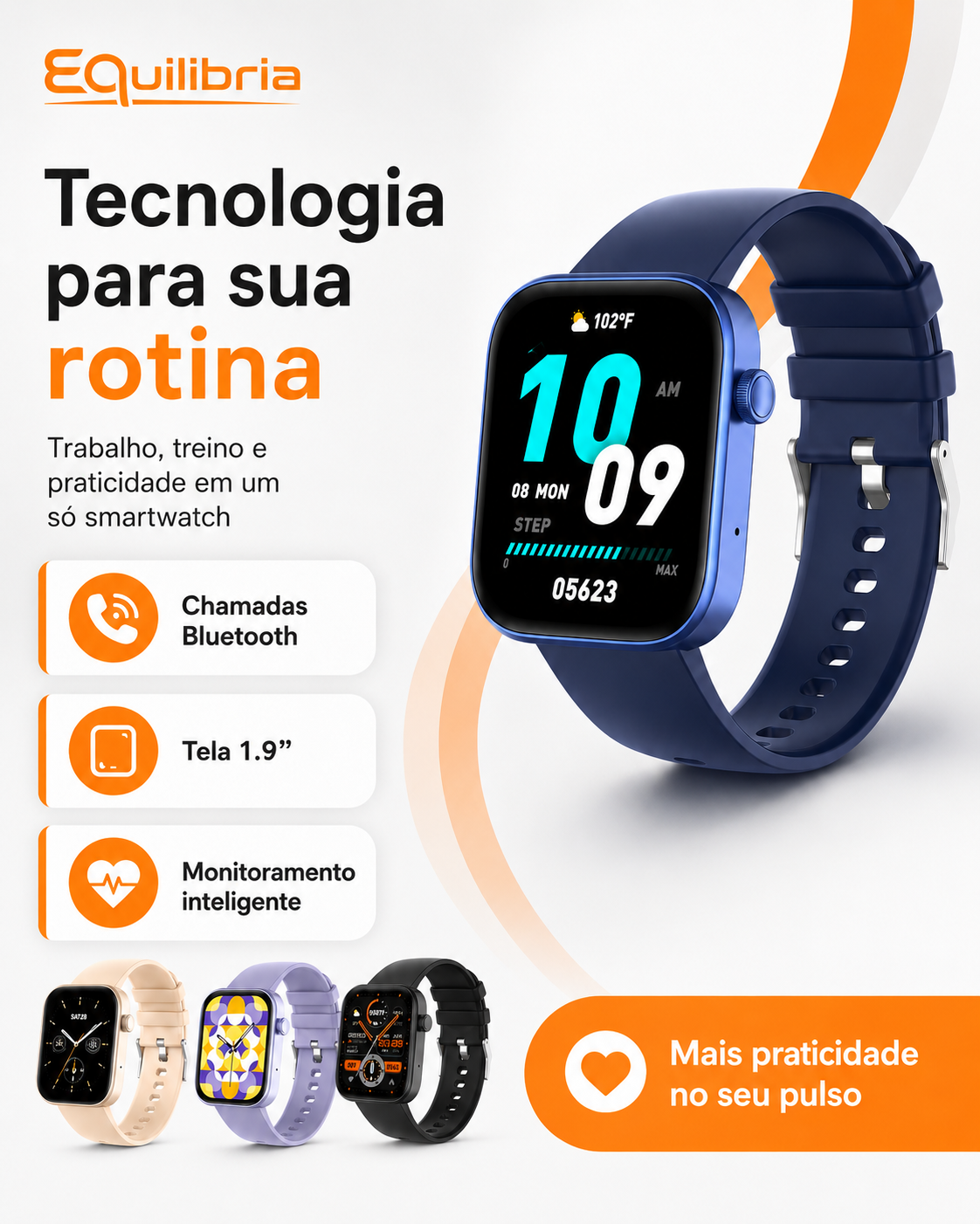 Smartwatch COLMi P71 tecnologia para sua rotina